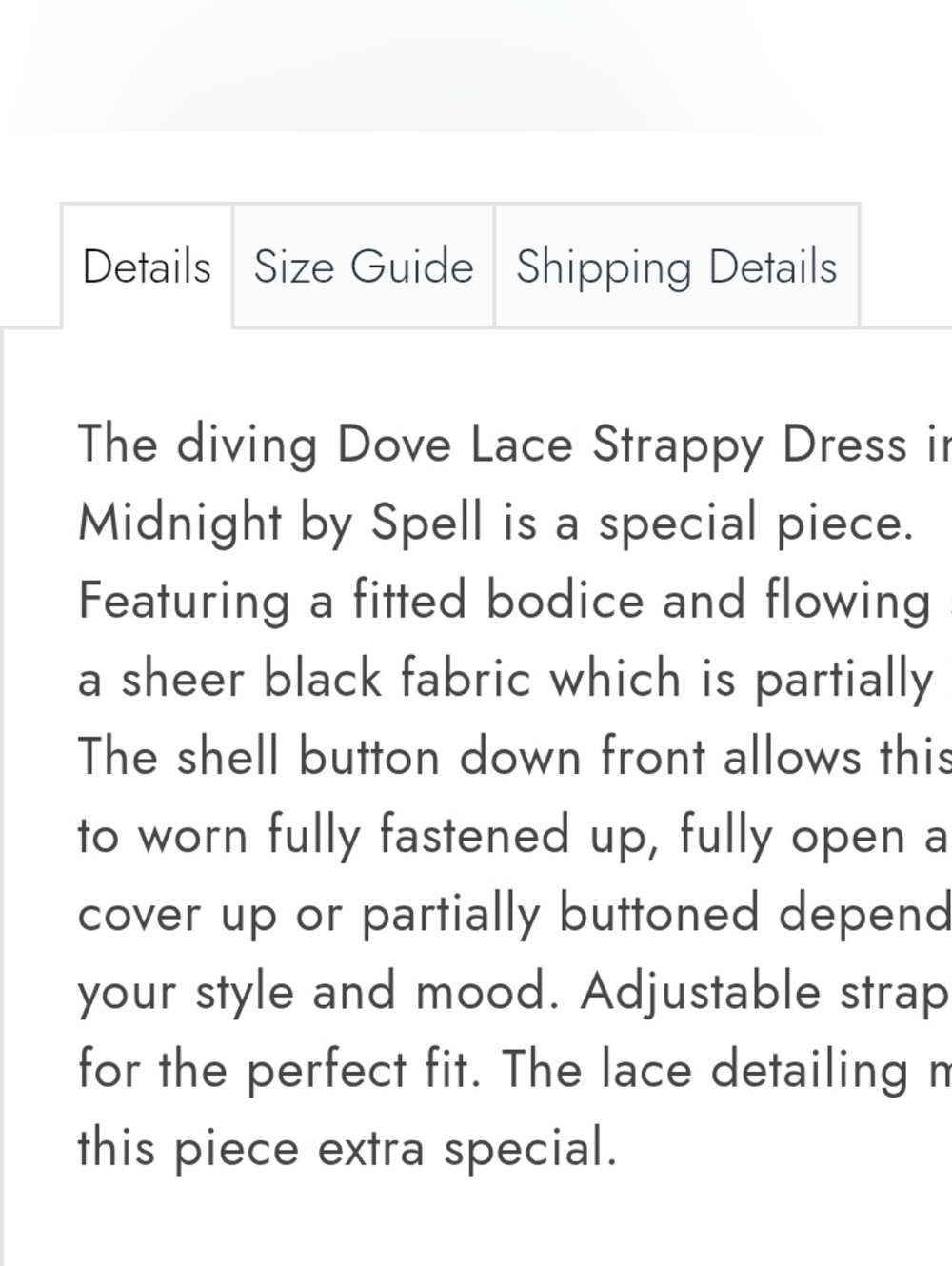 Spell~ Dove Lace Strappy Dress - Picture 12 of 12